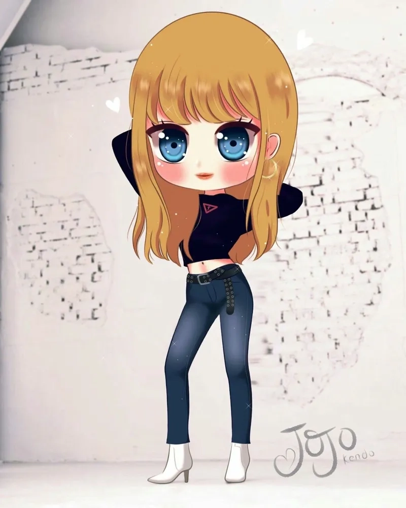 Gợi ý cách vẽ Lisa Blackpink chibi đẹp cực đơn giản tại nhà