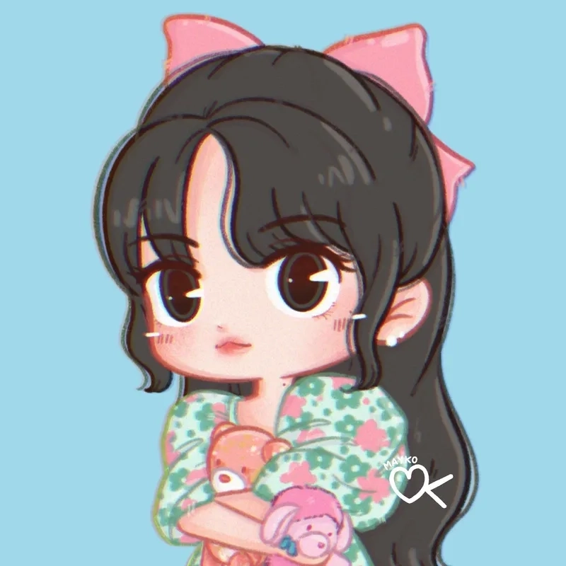 Không thể rời mắt với bộ Blackpink Lisa chibi độc đáo