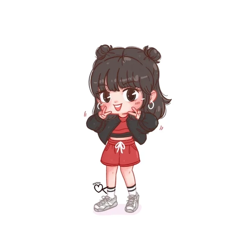 Khám phá phiên bản chibi Lisa Blackpink cực kỳ dễ thương
