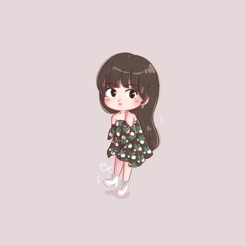 Tải về hình nền Lisa chibi dễ thương làm mới thiết bị ngay