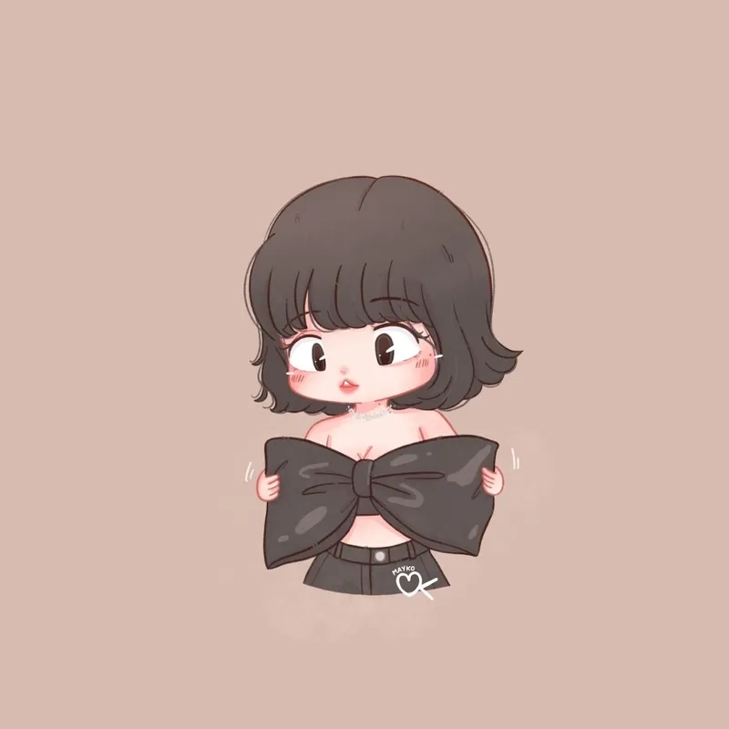 Ngắm nhìn hình Lisa chibi cực đáng yêu khiến bạn mê mẩn