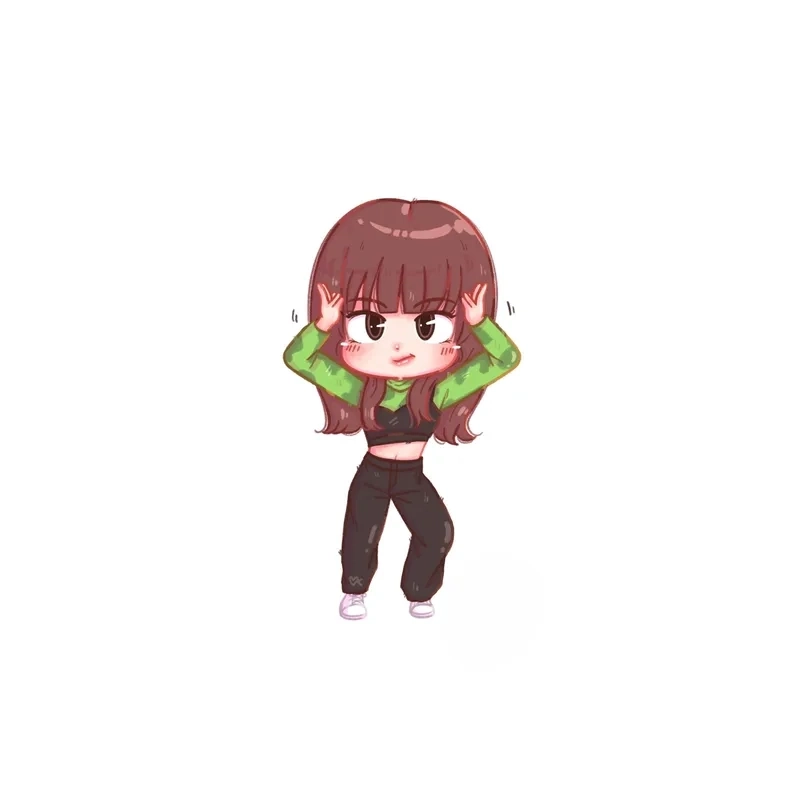 Tải ngay bộ ảnh Lisa chibi đẹp lấp lánh chuẩn idol Kpop