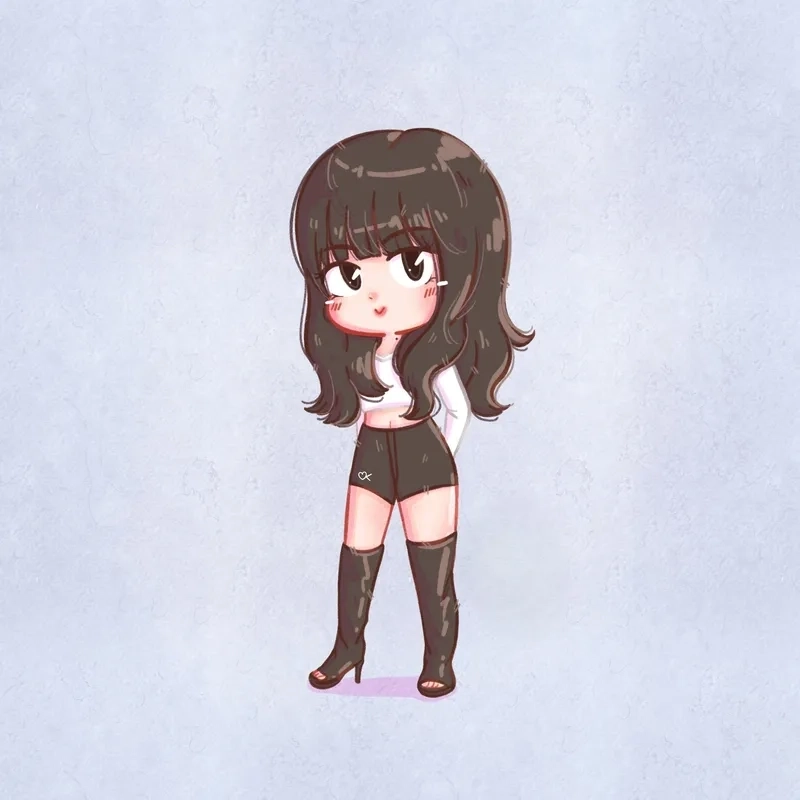Ngắm nhìn ảnh Lisa chibi cute cực hot cho tín đồ Kpop