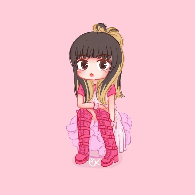 Chọn ngay hình Lisa chibi cute đẹp ngất ngây cho fan girl