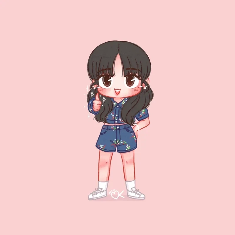 Đắm chìm trong vẻ đáng yêu của Lisa chibi Blackpink ngay