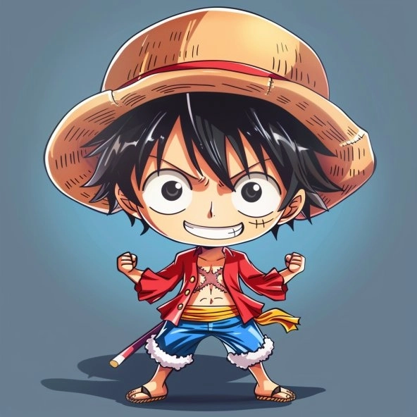 Đổi mới điện thoại với hình nền luffy chibi dễ thương
