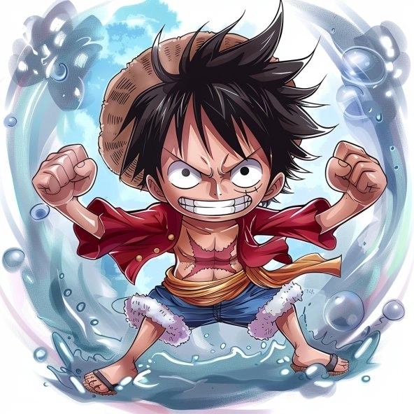Luffy chibi cute siêu đáng yêu đốn tim người hâm mộ anime