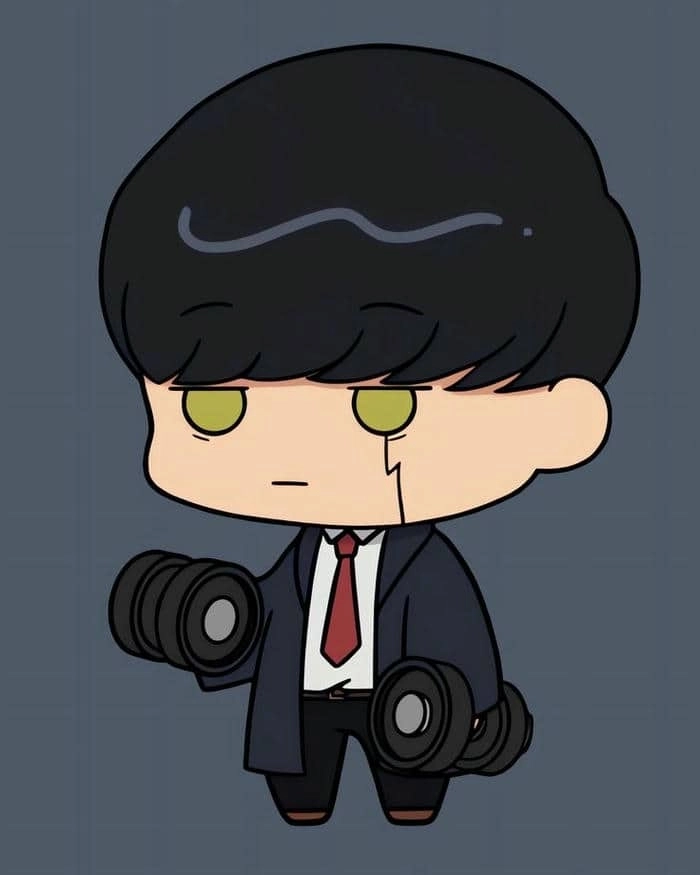 Bộ ảnh Mashle chibi otaku chuẩn gu dân mê anime