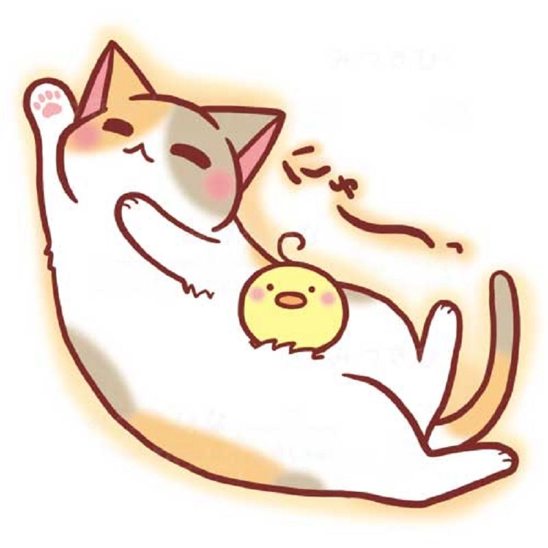 Hinh meo chibi phong cách tối giản nhưng siêu đáng yêu