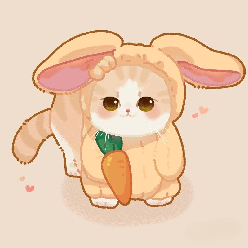 Hình ảnh mèo con chibi xinh xắn dành cho fan mèo chibi