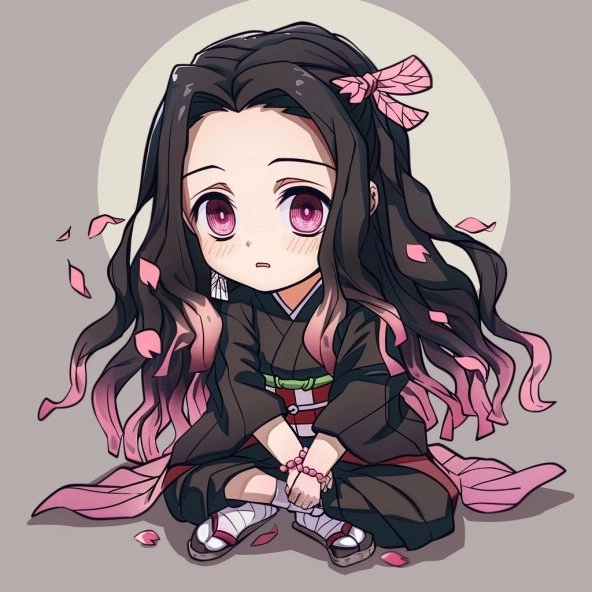 Tải sticker nezuko chibi để chat thêm phần dễ thương
