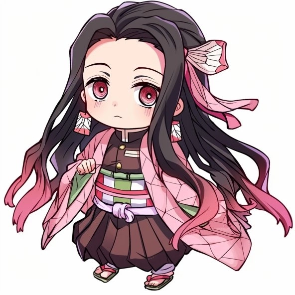 Nezuko chibi cute dễ thương đến tan chảy trái tim