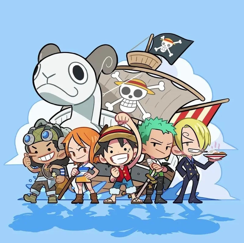 anime one piece chibi mang đến cảm giác dễ thương lạ kỳ