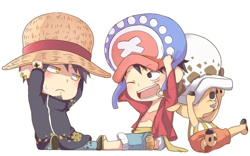 Dàn nhân vật one piece chibi tái hiện cực kỳ dễ thương
