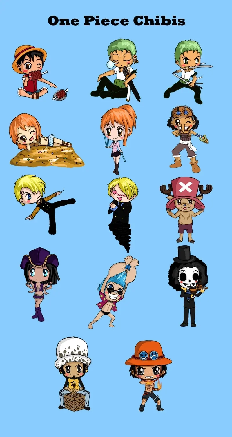 Phong cách mới lạ với one piece chibi mafia cá tính