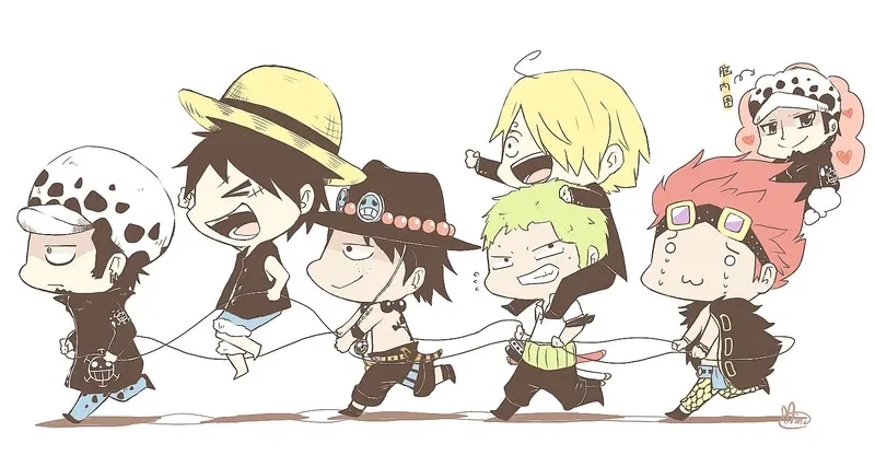 Bộ one piece chibi set đầy đủ cho fan One Piece chính hiệu