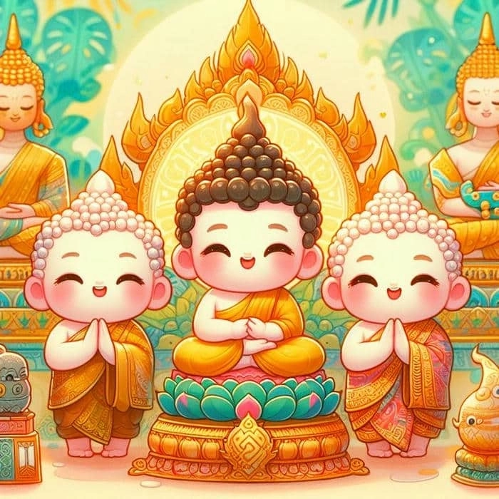 Nét nghệ thuật độc đáo trong tượng phật gốm chibi