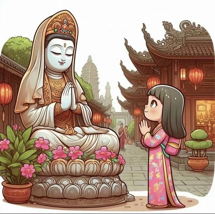Vẻ từ bi tỏa sáng qua phật a di đà chibi nhẹ nhàng