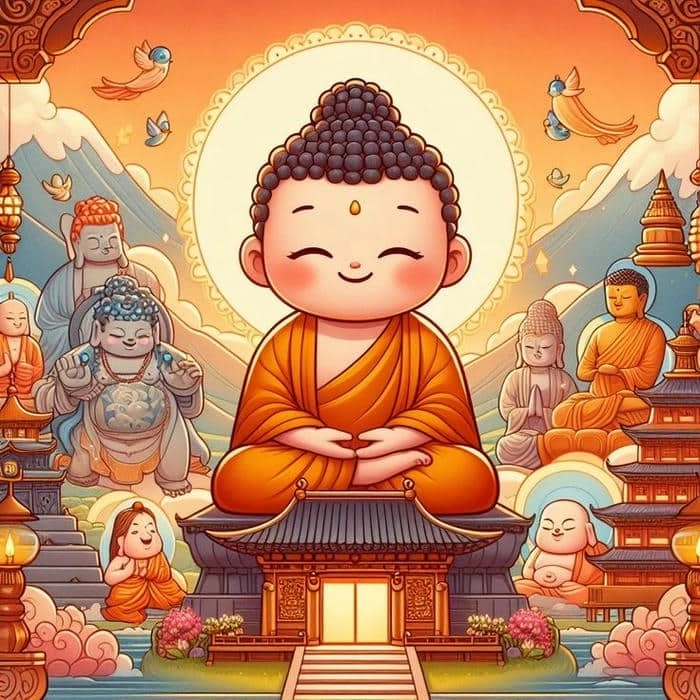 Ngắm nhìn vẻ đẹp từ bi trong từng hình phật chibi