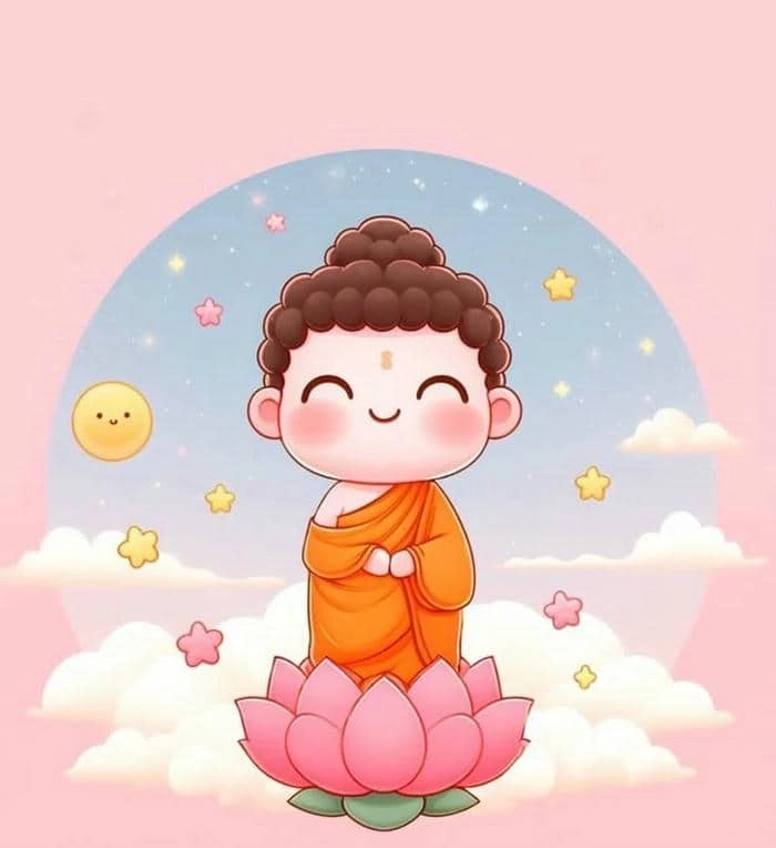 Tỏa sáng an nhiên với bộ hình ảnh phật chibi ý nghĩa