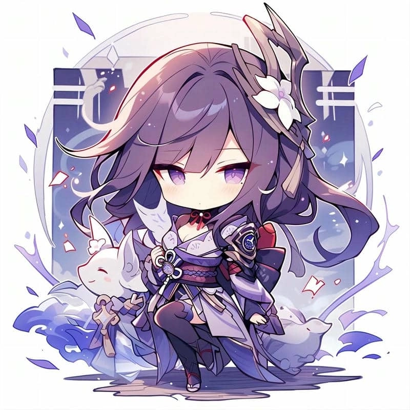 Khoảnh khắc crying chibi raiden shogun siêu cảm xúc