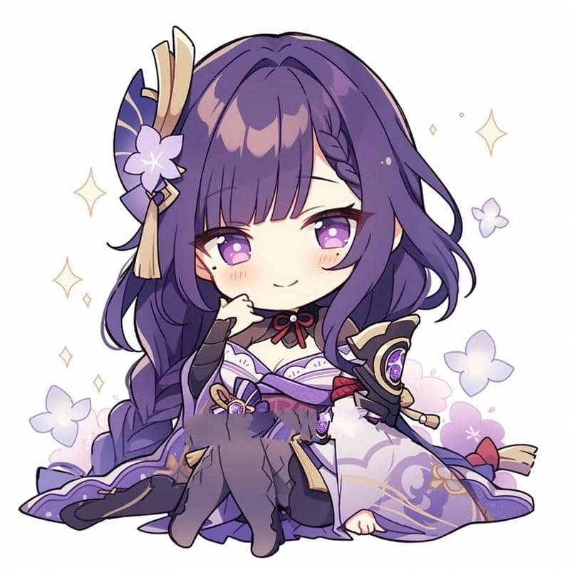 Cập nhật avatar raiden shogun chibi siêu ngầu cho profile