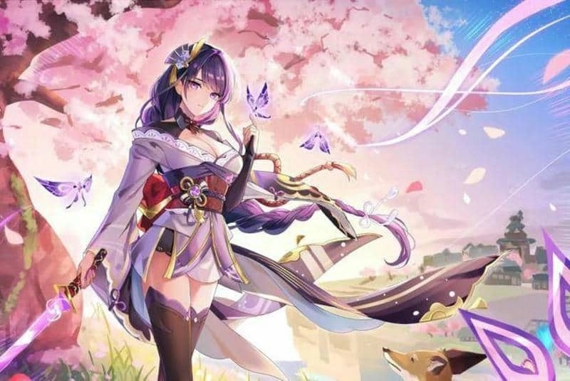 Cài ngay chibi raiden shogun wallpaper siêu xinh cho máy