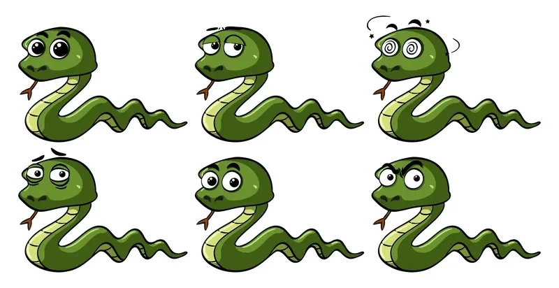 Logo rắn chibi độc lạ phù hợp thương hiệu trẻ trung