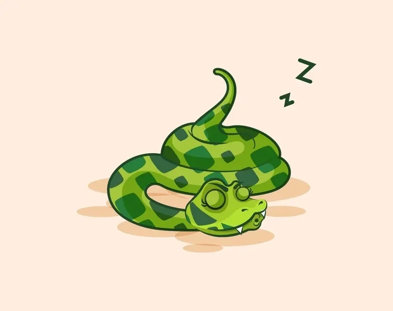 Chibi rắn nhỏ nhắn ngộ nghĩnh siêu đáng yêu