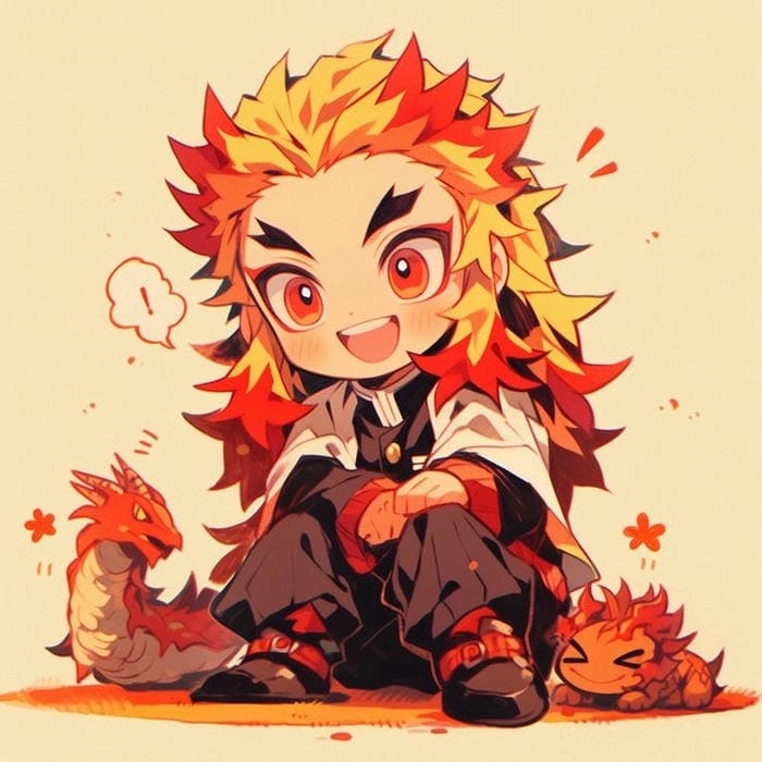 Không khí Giáng Sinh ngập tràn trong Rengoku Christmas chibi