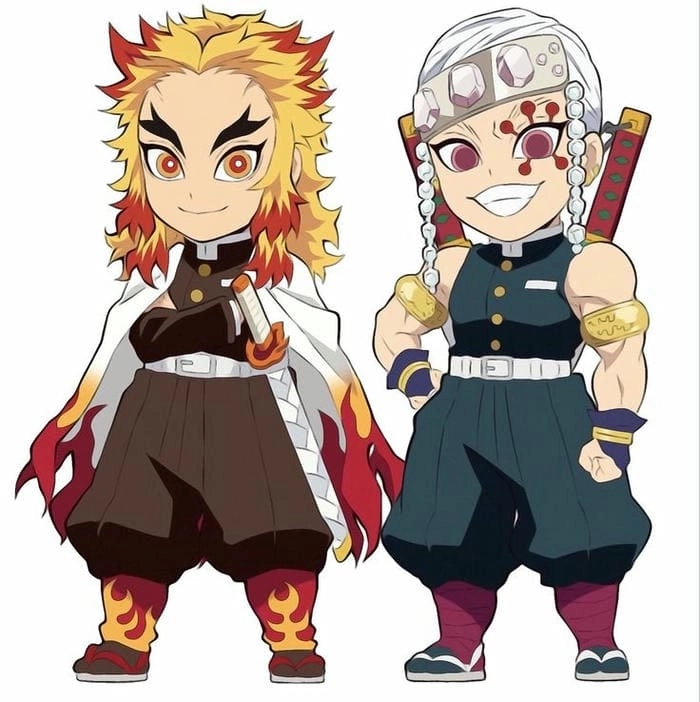 Gợi ý cực hay khi Rengoku chibi drawing với nét vẽ tinh tế