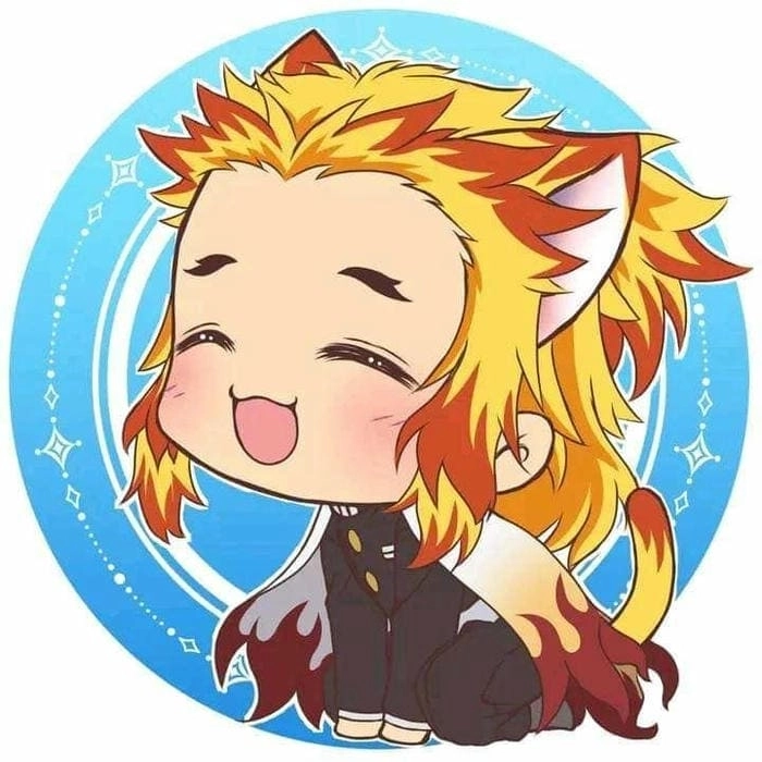 Hình ảnh cute Rengoku chibi đáng yêu không thể cưỡng lại