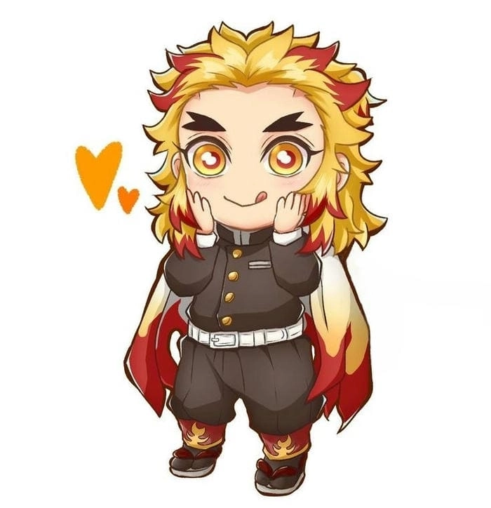 Tải ngay bộ ảnh Rengoku chibi cute siêu đáng yêu và ngọt ngào