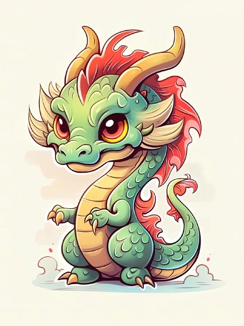 Hình rồng chibi 2024 cập nhật xu hướng chibi mới nhất hiện nay