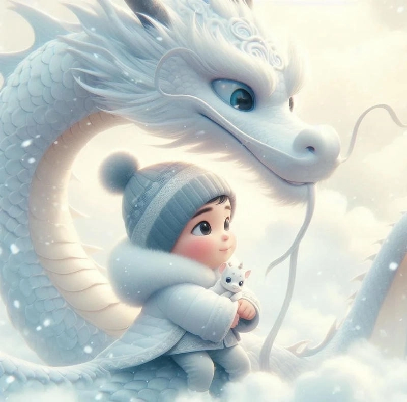 Rồng con chibi bé nhỏ nhưng đầy cá tính đáng yêu
