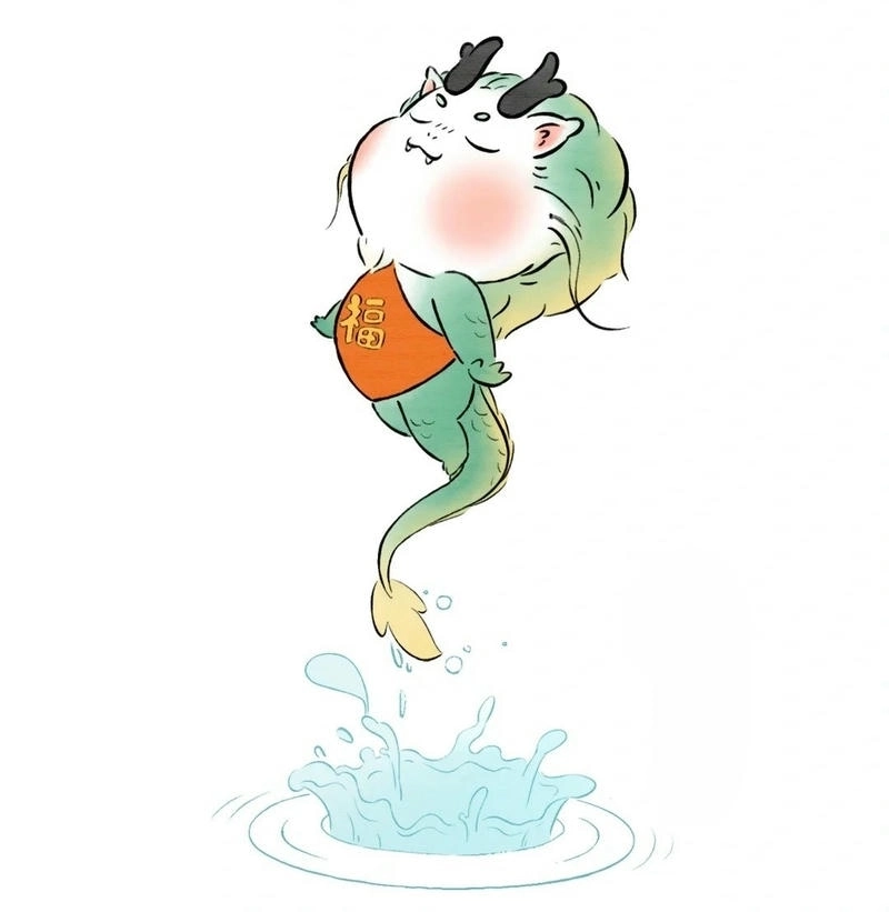 Avatar rồng chibi cute dễ thương khiến trang cá nhân thêm nổi bật