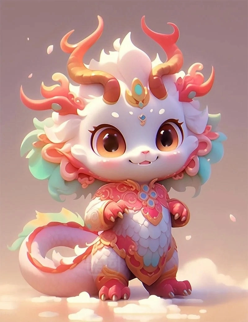 Rồng chibi siêu dễ thương làm bạn tan chảy ngay từ cái nhìn đầu