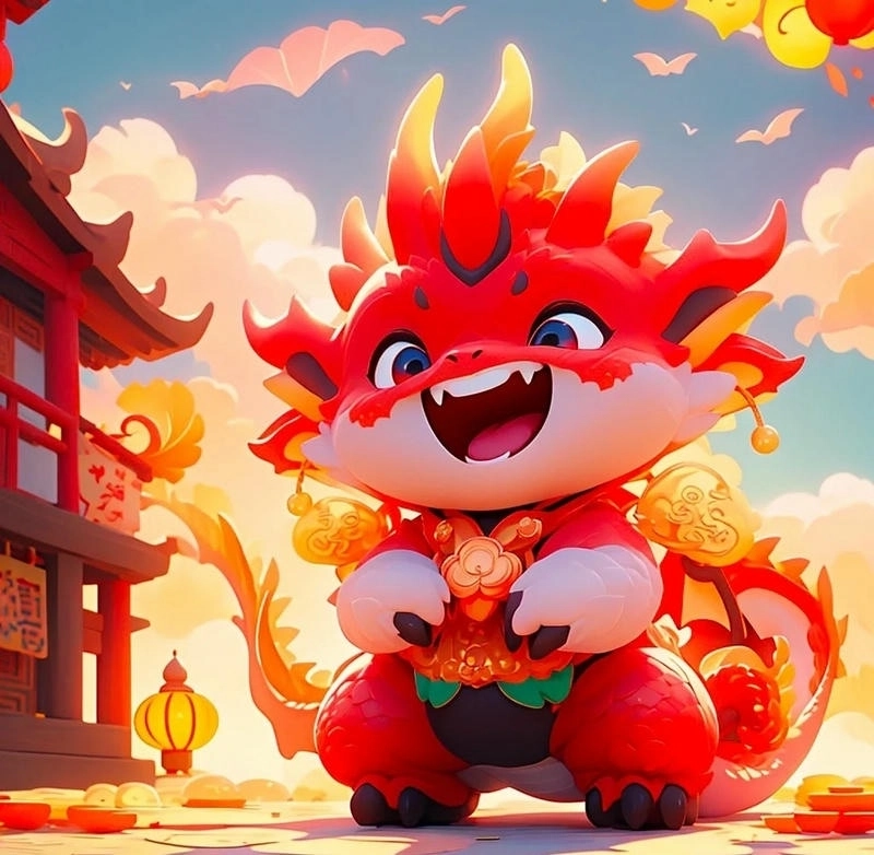 Rồng chibi ngầu cá tính và phong cách cho tín đồ mê cool