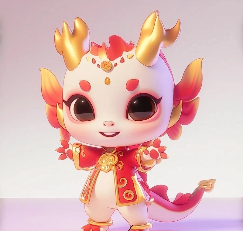 Hình vẽ con rồng chibi đơn giản và sinh động cực dễ vẽ