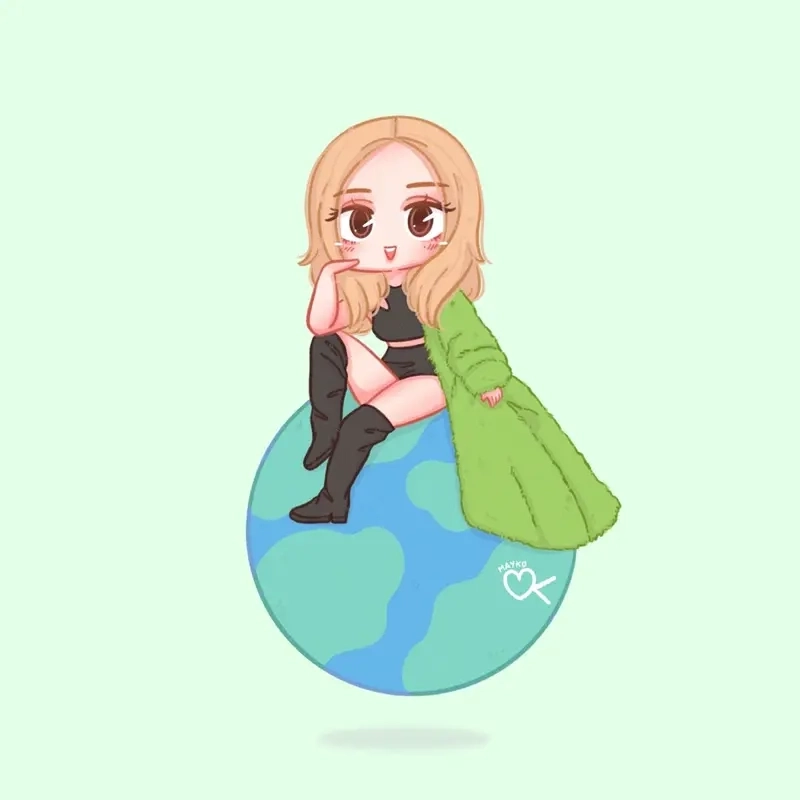Ảnh Rose chibi cute khiến người xem yêu từ cái nhìn đầu