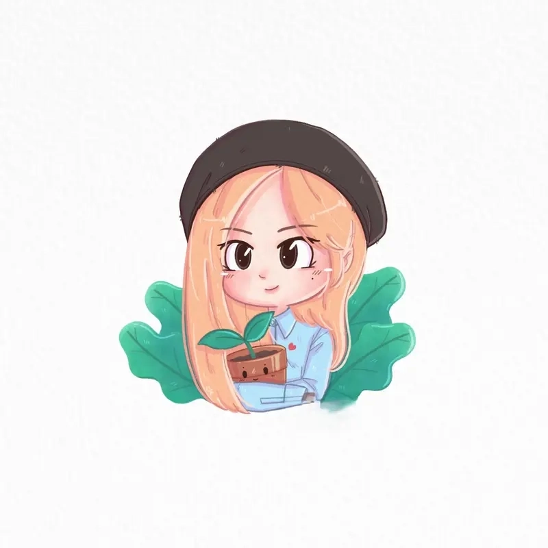 Rose chibi Apt đáng yêu theo style vintage siêu lạ mắt