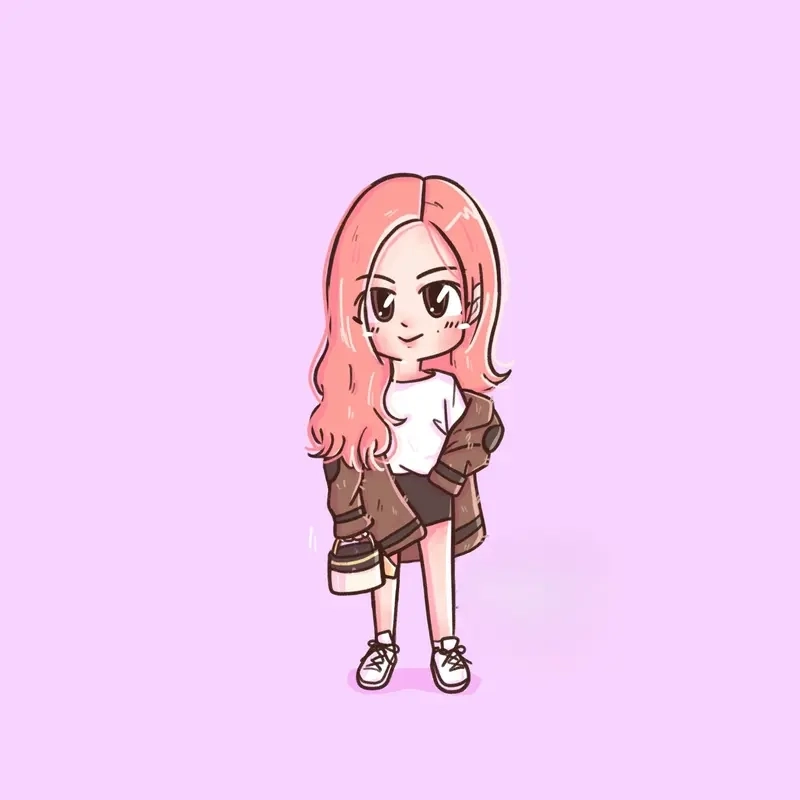 Hình Rose chibi cute khiến dân mạng phải thả tim liên tục