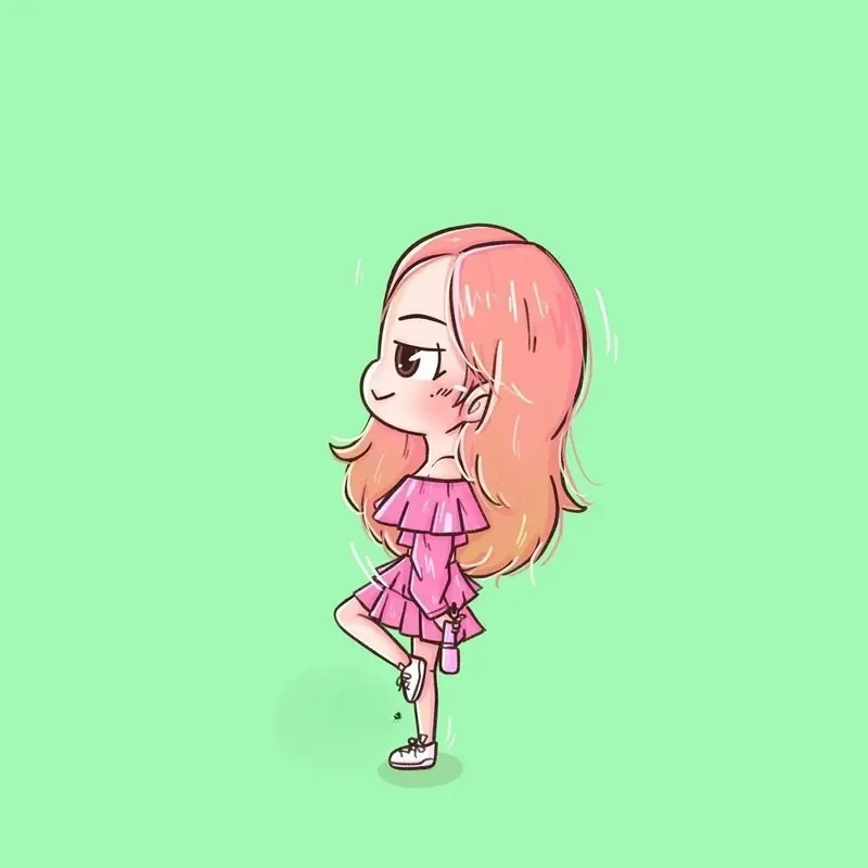 Ảnh Rose Blackpink chibi dễ thương cực hút fan Kpop