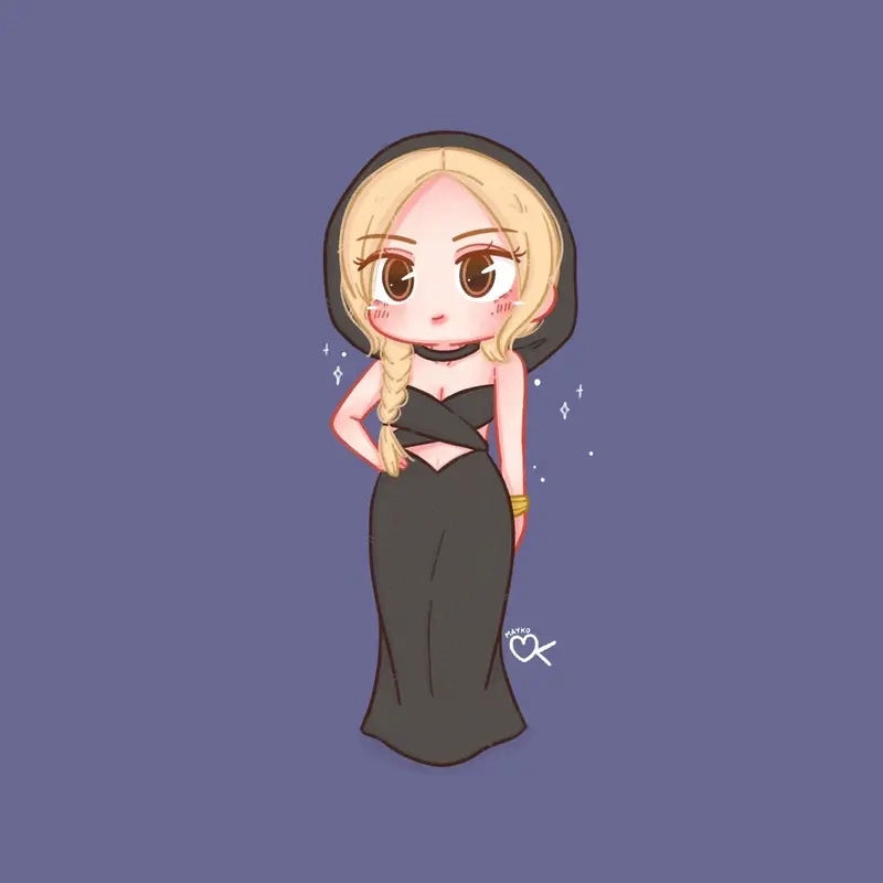 Hình Rose chibi sinh động cho bộ sưu tập idol
