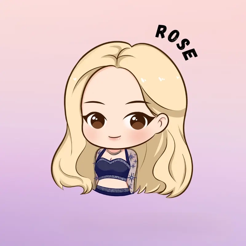 Chibi Rosé cá tính và nổi bật trong từng đường nét