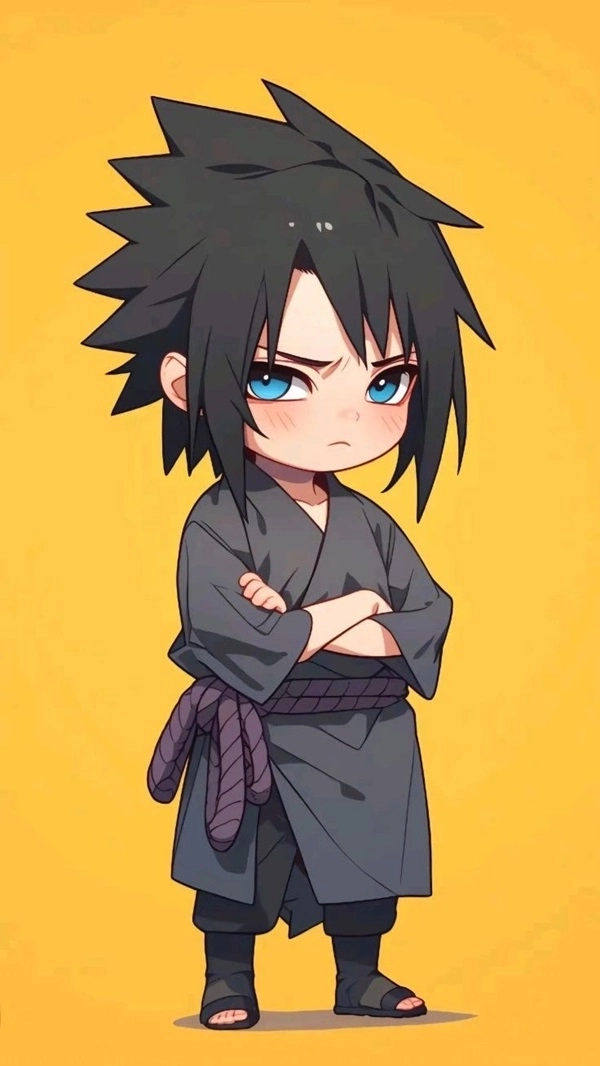 Tìm hiểu como desenhar o Sasuke chibi siêu dễ hiểu