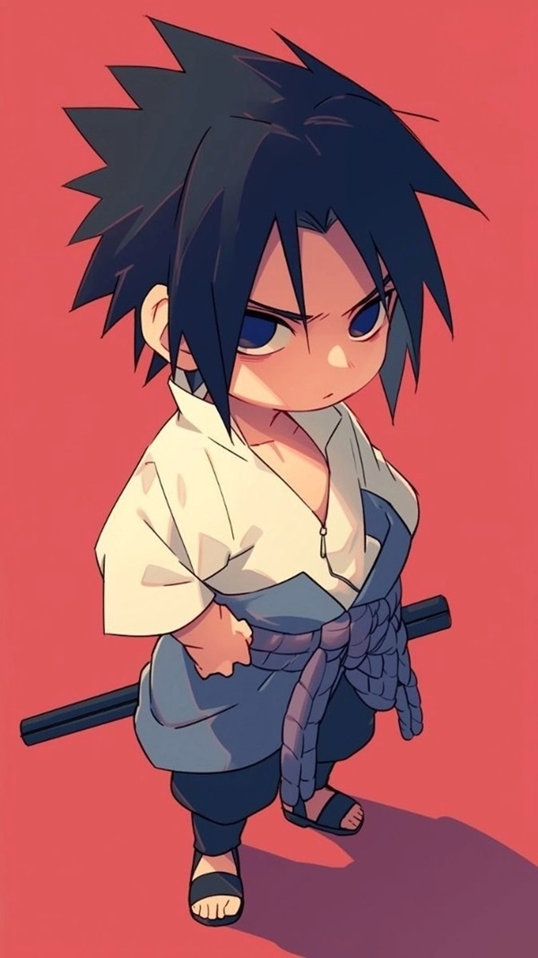 Ngắm trọn bộ Sasuke chibi anime chuẩn phong cách Nhật