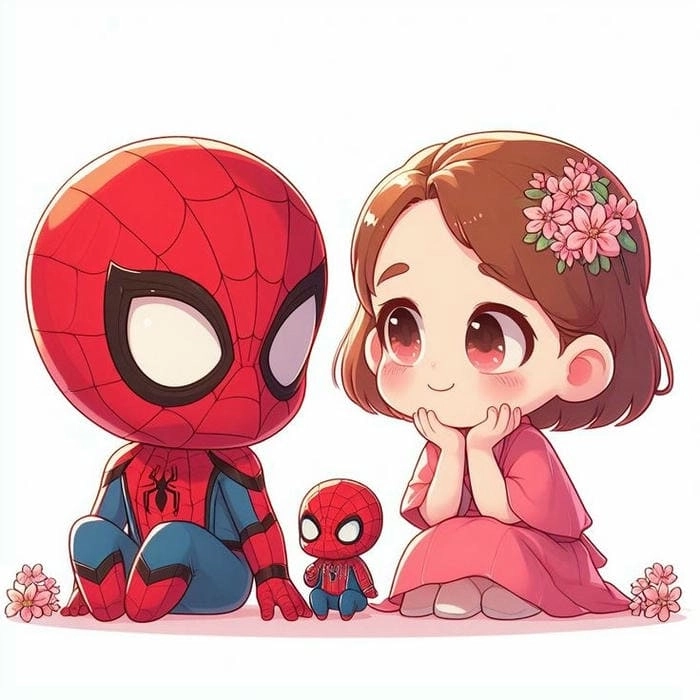 Spider man chibi png nền trong suốt dễ dùng cho thiết kế