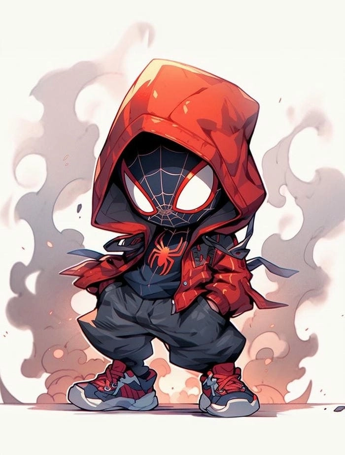 Hình spider man chibi đẹp chuẩn fan art đỉnh cao