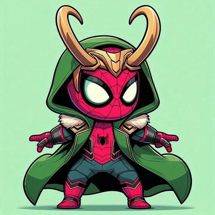Ảnh spider man chibi cute để bạn làm avatar siêu chất